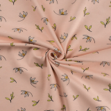 Baumwolljersey Lili dusty pink - Folien Print