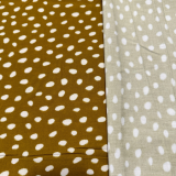 Yvonne Punkte Naturweiß Goldgelb(ocker)