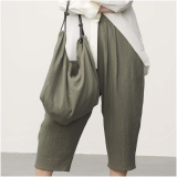 Krinkelmusselin Sakura Sakura oliv, hot foil