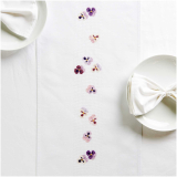 Stickpackung Gezählter Kreuzstich, Tischband Stiefmütterchen 30x160cm Stickpackung Gezählter Kreuzstich, Tischband Stiefmütterchen 30x160cm