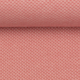 Jaquard Jersey Leroy in koralle weiß Jaquard Jersey Leroy in koralle weiß