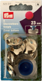 Überziehbare Knöpfe in 23mm aus Metall, mit Werkzeug
