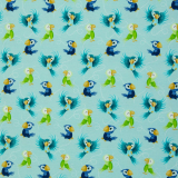 SWAFING • Baumwolljersey SWAFING • Papageien, hellblau - Ahoi! by mrs Mint design SWAFING • Baumwolljersey SWAFING • Papageien, hellblau - Ahoi! by mrs Mint design