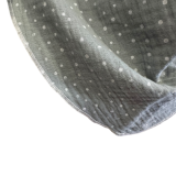 Musselindreieckstuch in mint mit weißen Punkten Musselindreieckstuch in mint mit weißen Punkten