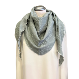 Musselindreieckstuch in mint mit weißen Punkten Musselindreieckstuch in mint mit weißen Punkten