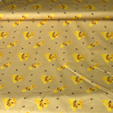 Baumwolle - Bienen und Honigwaben