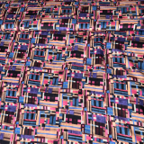 leichte Baumwolle - abstraktes Muster - Blusenstoff