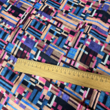 leichte Baumwolle - abstraktes Muster - Blusenstoff