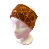 breites Haarband braun mit abstraktes Design - Gr. 1 breites Haarband braun mit abstraktes Design - Gr. 1