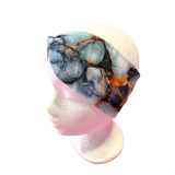 Knotenstirnband grau mit Mamor - Gr. 1