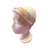 Knotenstirnband hellgrau mit Mamor - Gr. 1