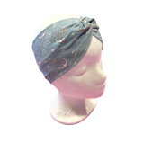 Knotenstirnband maritm in hellpetrol - Gr. 2