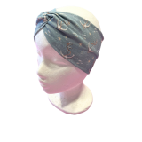 Knotenstirnband maritm in hellpetrol - Gr. 2