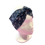 Knotenstirnband maritm in dunkelblau - Gr. 2 Knotenstirnband maritm in dunkelblau - Gr. 2