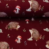 SWAFING • Baumwolljersey Igel - Life in the Forest by Christiane Zielinski