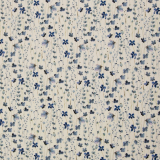 Mia - Rippjersey - Blüten und Zweige - naturweiß/rauchblau