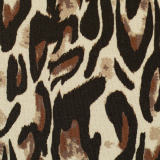 SWAFING • Baumwolljersey Leska - Leo, schwarz/braun/beige