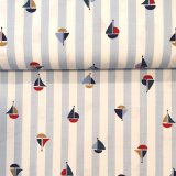 60cm Zuschnitt - HILCO • Bio-Baumwollstoff BATEAU