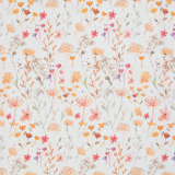 Alsfeld - beschichtete Baumwolle - Zweige, Blüten, senf/apricot