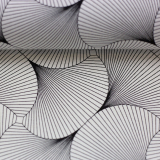 Leona - beschichtete Baumwolle - Ginkgo, weiß/schwarz