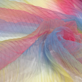 Tüll - Rainbow Plissee