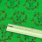 Baumwolle - Hirsch im Kranz