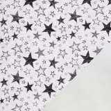 Alpenfleece Leah - Sterne - melange naturweiß