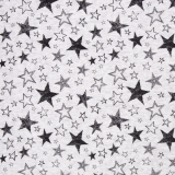 Alpenfleece Leah - Sterne - melange naturweiß