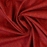 Baumwolle Uni mit Glitter - rot