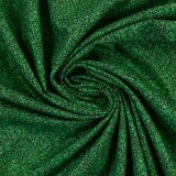 Baumwolle Uni mit Glitter - grün