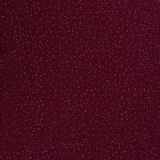 Musselin bordeaux mit goldenen Punkten Musselin bordeaux mit goldenen Punkten
