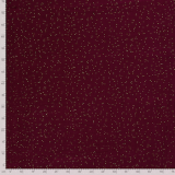 Musselin bordeaux mit goldenen Punkten Musselin bordeaux mit goldenen Punkten