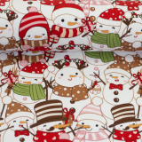 Holly - Sweat angeraut - Schneemänner, weiß