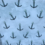 1,3 m Zuschnitt - Hanabi - Anker - baby blue 1,3 m Zuschnitt - Hanabi - Anker - baby blue