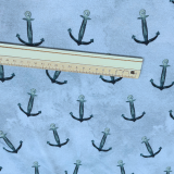 1,3 m Zuschnitt - Hanabi - Anker - baby blue 1,3 m Zuschnitt - Hanabi - Anker - baby blue