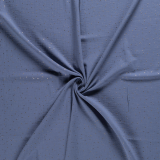 Musselin indigoblau mit goldenen Punkten Musselin indigoblau mit goldenen Punkten