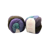 Poema Farbverlauf (Fb. 730 - dunkelgrün/lila/aquablau)