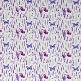 SWAFING • Baumwolle Tim Lavendel mit Schmetterlingen SWAFING • Baumwolle Tim Lavendel mit Schmetterlingen