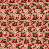 Matteo - Canvas - Erdbeeren - rot/rosa