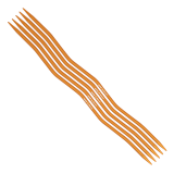 Addi Snake Strumpfstricknadeln Alu orange, 15cm, 2.5mm