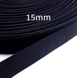 Gummiband 15mm schwarz