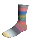 Sockenwolle TWIN SOXX 4-FACH Merino in blau/lachs (Fb. 557) - BiotopeSoxx