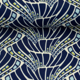 Viskose Vienna Coral by Bienvenido Colorido - dunkelblau - grafisch