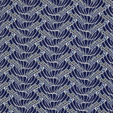 Viskose Vienna Coral by Bienvenido Colorido - dunkelblau - grafisch