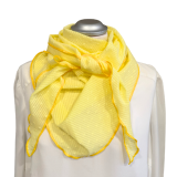 leichtes Dreieckstuch gelb mit Tupfen