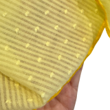 leichtes Dreieckstuch gelb mit Tupfen