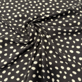 Yvonne Viskose - Punkte, Schwarz