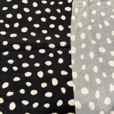 Yvonne Viskose - Punkte, Schwarz