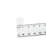 Kunststoffknopf 15mm 2 Loch weiß