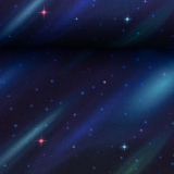 Baumwolle - Weltall - petrol/dunkelblau - Swafing